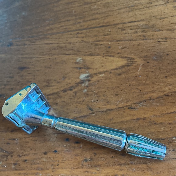 Vintage GEM Micromatic USA Art Deco chrome finish single blade hand held razor - Picture 7 of 9